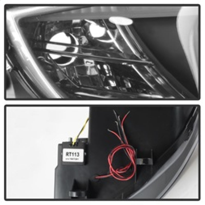 FR SPORT Spyder BMW Z4 03-08 Projector Headlights Xenon/HID Model Only - LED Halo Black...