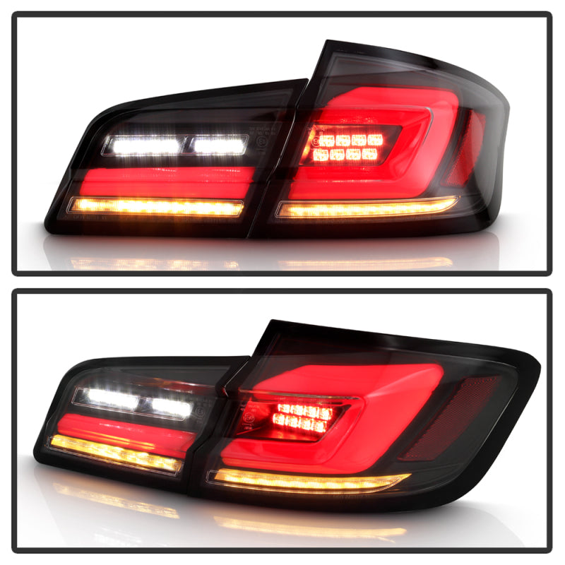 FR SPORT SPYDER 11-17 BMW 5 Series F10 F18 M5  Sequential Turn Signal LED Tail Light - BK...
