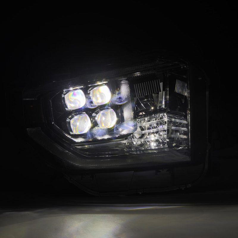 AlphaRex 14-21 Toyota Tundra NOVA-Series LED Proj Headlights Alpha-Blk w/Actv Light & Seq. Sig + DRL 880832 *Discontinued