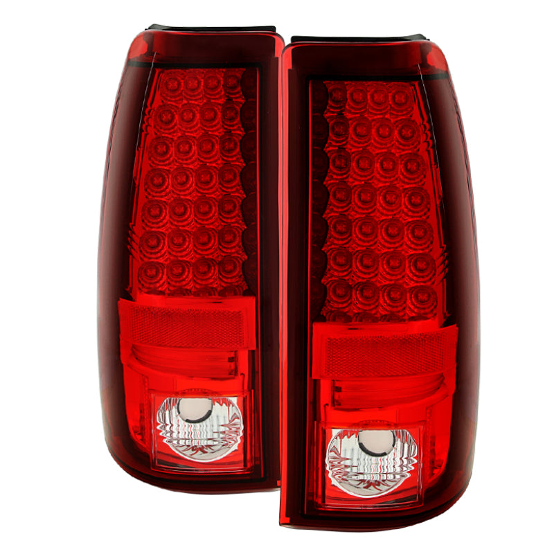 FR SPORT Spyder Chevy Silverado 1500 03-06 (Not Fit Stepside)LED Tail Lights Red Clear...