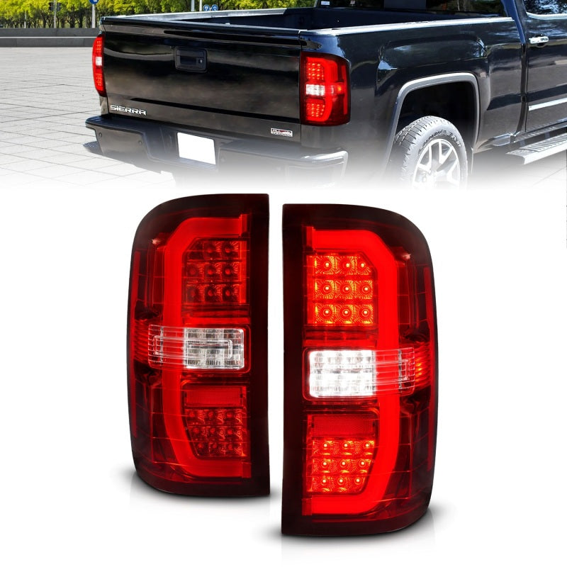 FR SPORT ANZO 14-18 GMC Sierra 1500 LED Taillights Red/Clear 311466
