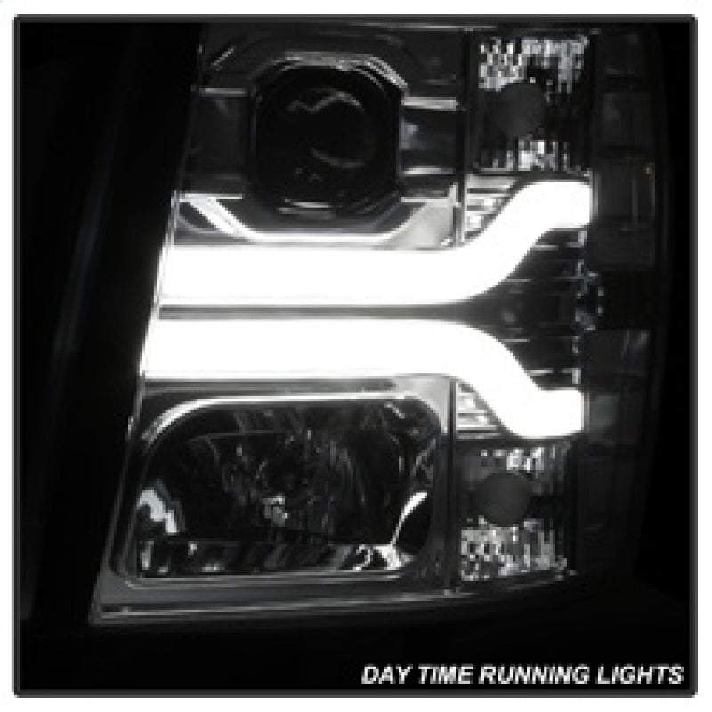 Spyder Chevy Silverado 1500 07-13 Version 3 Projector Headlights - Chrome PRO-YD-CS07V3-LBDRL-C 5083616