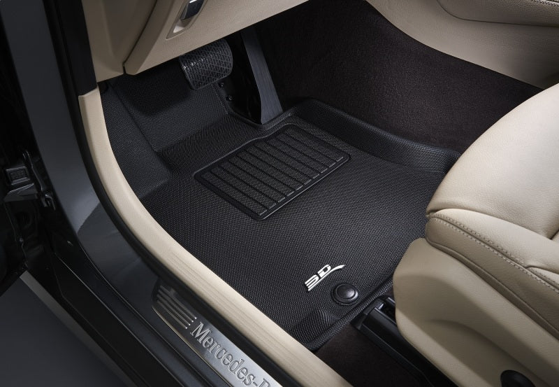 3D MAXpider 2011-2012 Ford F-250/350/450 Supercab/Supercrew Kagu 1st Row Floormat - Black L1FR07011509