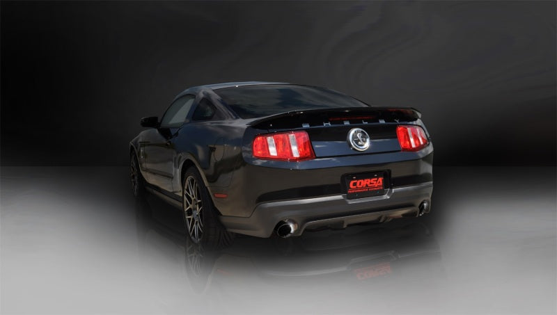 FR SPORT Corsa 11-12 Ford Mustang Shelby GT500 5.4L V8 Black Sport Axle-Back Exhaust 14320BLK -...