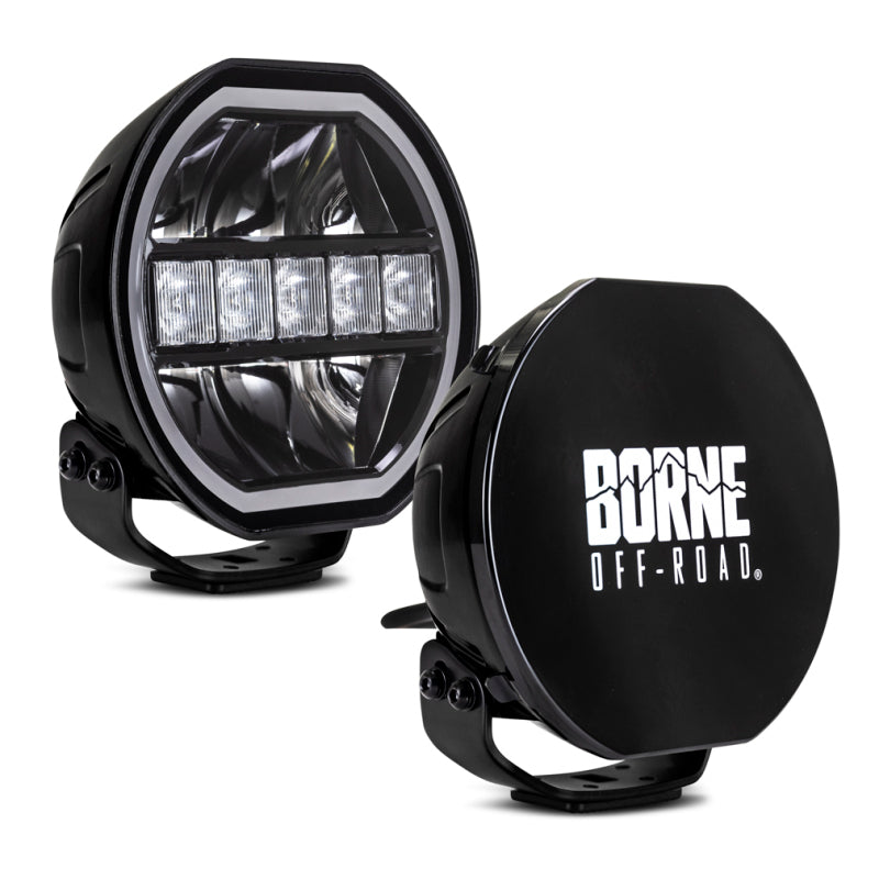 Borne Off-Road Light (Kit of 2) 7in Round BNLT-RD7-2
