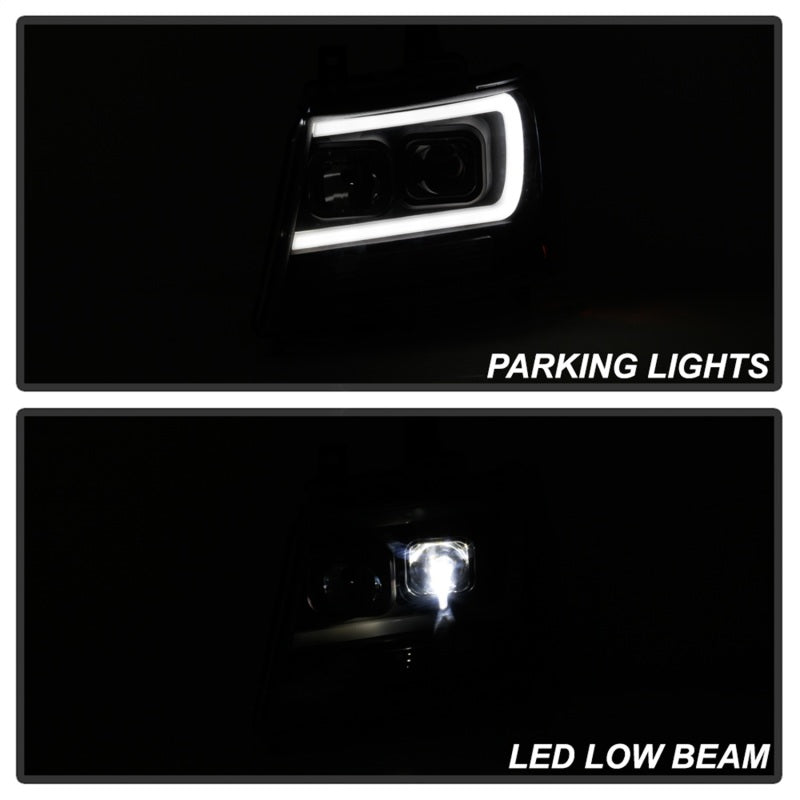 FR SPORT Spyder Chevy Suburban 1500/2500 07-14 Tahoe 07-14 LED Headlights Black...
