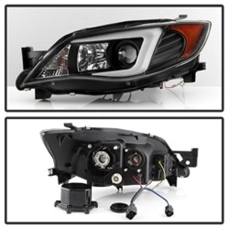 FR SPORT Spyder Subaru WRX 08-09 Projector Headlights - HID Model Only - Black...