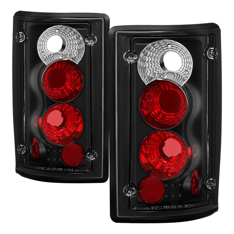 FR SPORT Spyder Ford Excursion 00-06/Econoline 150/250/350/450/550 95-06 Euro Tail Lights Blk...