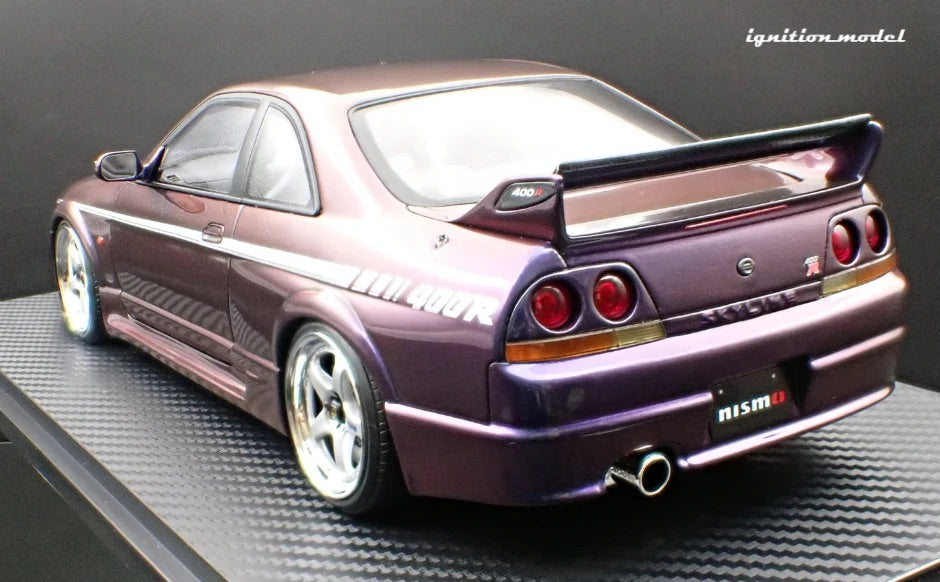 Ignition-Model Nissan Skyline GT-R 400r R33 (BCNR33) RHD Midnight Purple 1:18