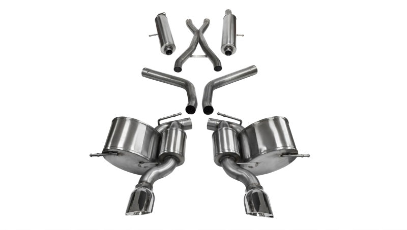 FR SPORT Corsa Performance 12-14 Jeep Grand Cherokee 6.4L V8 Polished Sport Cat-Back Exhaust