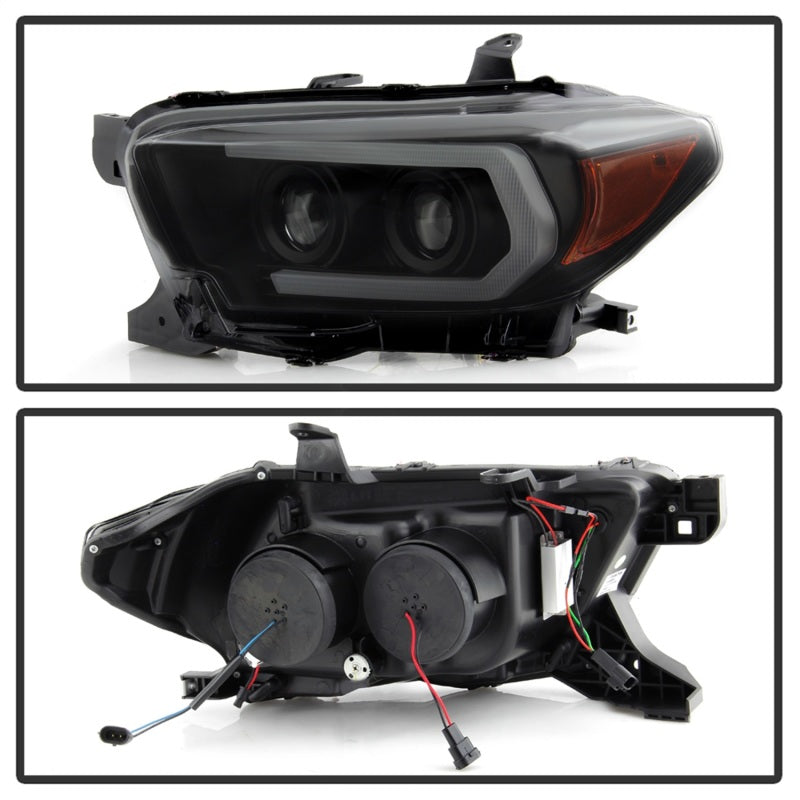 FR SPORT Spyder Toyota Tacoma 16-18 (SR5 Model Only) Projector Headlights Black Smoke...