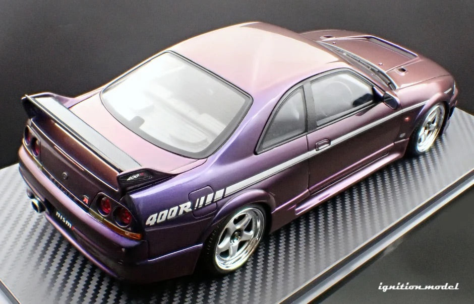 Ignition-Model Nissan Skyline GT-R 400r R33 (BCNR33) RHD Midnight Purple 1:18
