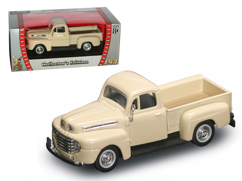 Rapid Vehicles 1948 Ford F-1 Pickup Truck Cream 1/43 Diecast Model Car by Road Signature  free...