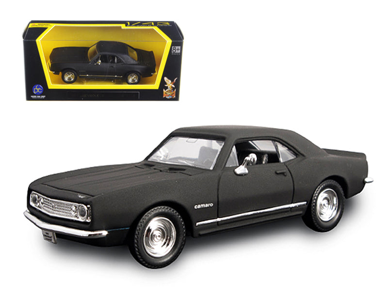 Rapid Vehicles 1967 Chevrolet Camaro Z28 Matt Black 1/43 Diecast Model Car by Road Signature ...