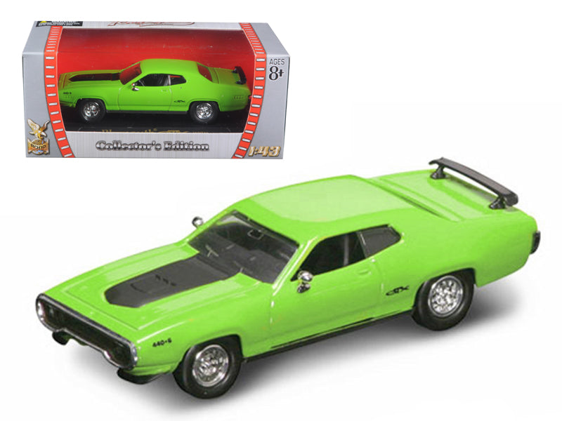 Rapid Vehicles 1971 Plymouth GTX 440 6 Pack Green 1/43 Diecast Model Car by Road Signature  free...