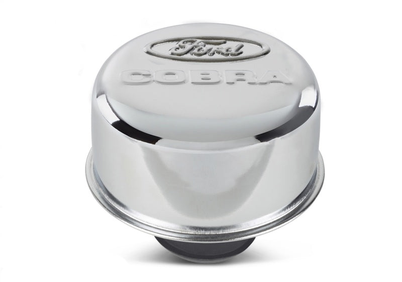 Ford Racing Chrome Breather Cap w/ Ford Cobra Logo 302-225