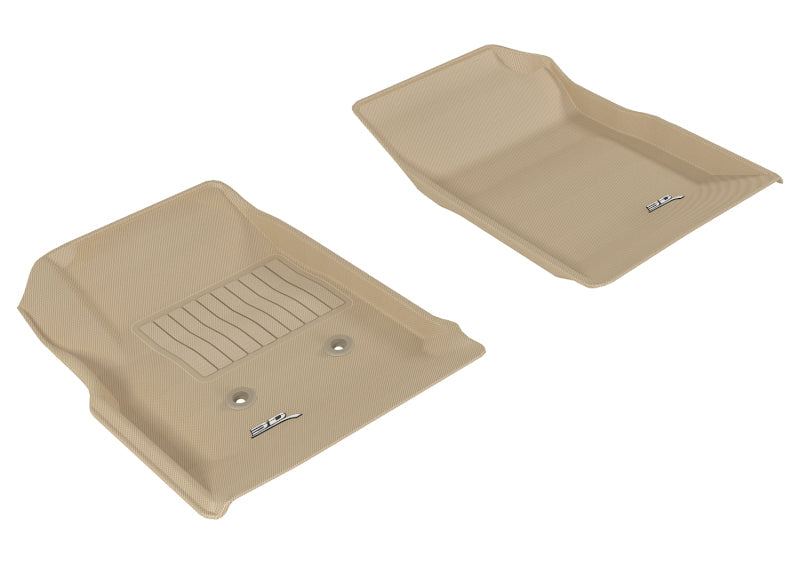 FR SPORT 3D MAXpider 2015-2020 Chevrolet/GMC Colorado/Canyon Crew Cab Kagu 1st Row Floormat - Tan...