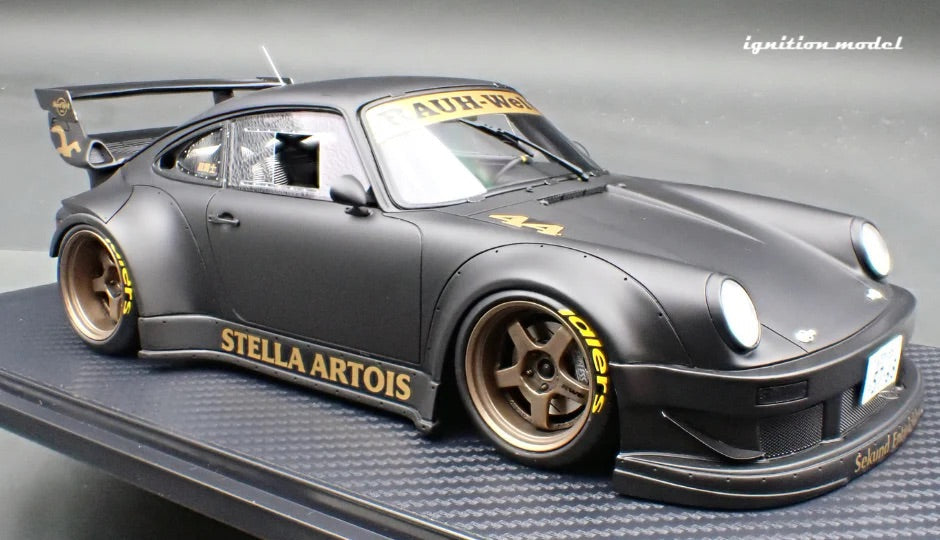 Ignition-Model Porsche 911 RWB 930 "Stella Artois" Matte Black 1:18