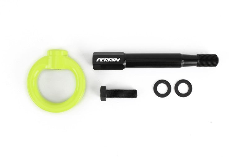 Perrin Rear Tow Hook Kit Neon Yellow Subaru Forester 2014-2023 | PSP-BDY-253NY