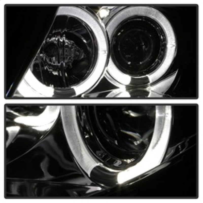 FR SPORT Spyder BMW Z4 03-08 Projector Headlights Halogen Model Only - LED Halo Smoke...