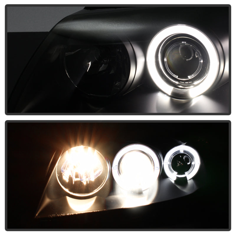 Spyder Ford Mustang 99-04 Projector Headlights LED Halo Blk Smke PRO-YD-FM99-1PC-AM-BSM 5078469