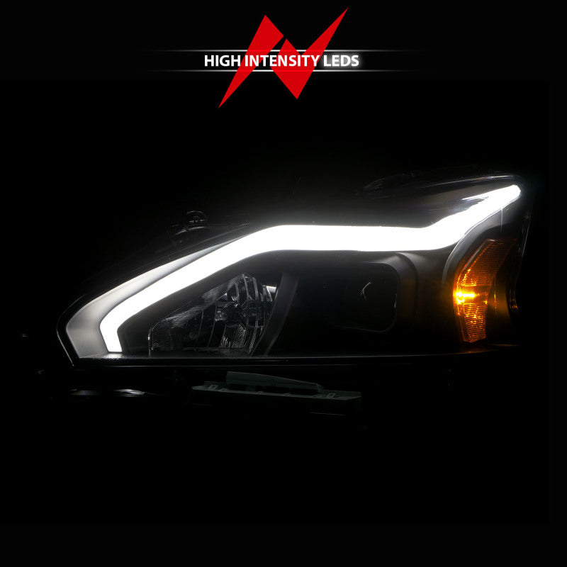 FR SPORT ANZO 13-15 Nissan Altima (w/o Factory HID Bulbs) Projector Headlights - w/ Light Bar...