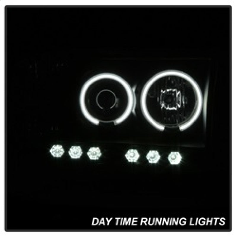 FR SPORT Spyder Dodge Ram 1500 02-05 03-05 Projector Headlights CCFL Halo LED Blk Smke...
