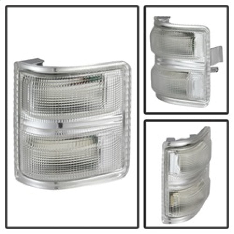 FR SPORT SPYDER xTune Ford Superduty 08-14 F250-F550 Amber LED Mirror Signal Lens - Clear...