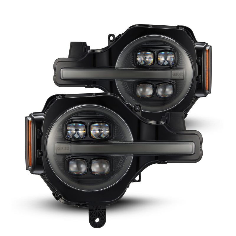 AlphaRex 21-23 Ford Bronco NOVA LED Proj Headlights Alpha-Black w/Activ Light/Seq Signal/DRL 880259 *Discontinued