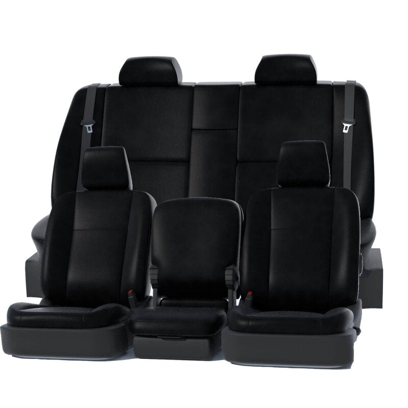 Covercraft 24-25 Ford F250-F550 Leatherette PrecisionFit Custom Front Row Seat Covers - Black GTF4422ABLTBK