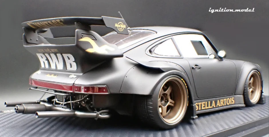 Ignition-Model Porsche 911 RWB 930 "Stella Artois" Matte Black 1:18