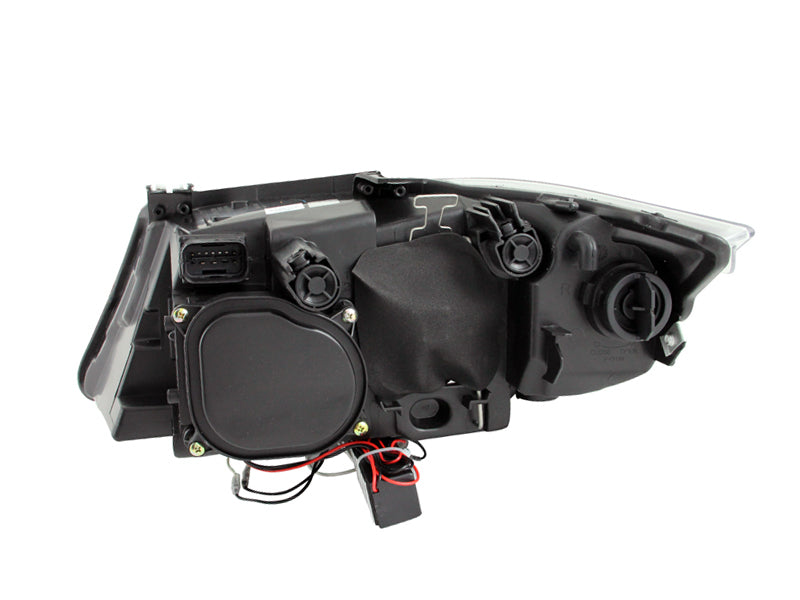 Anzo 2006-2008 BMW 3 Series E90-E91 Projector Headlights w/ Halo w/ LED Bar