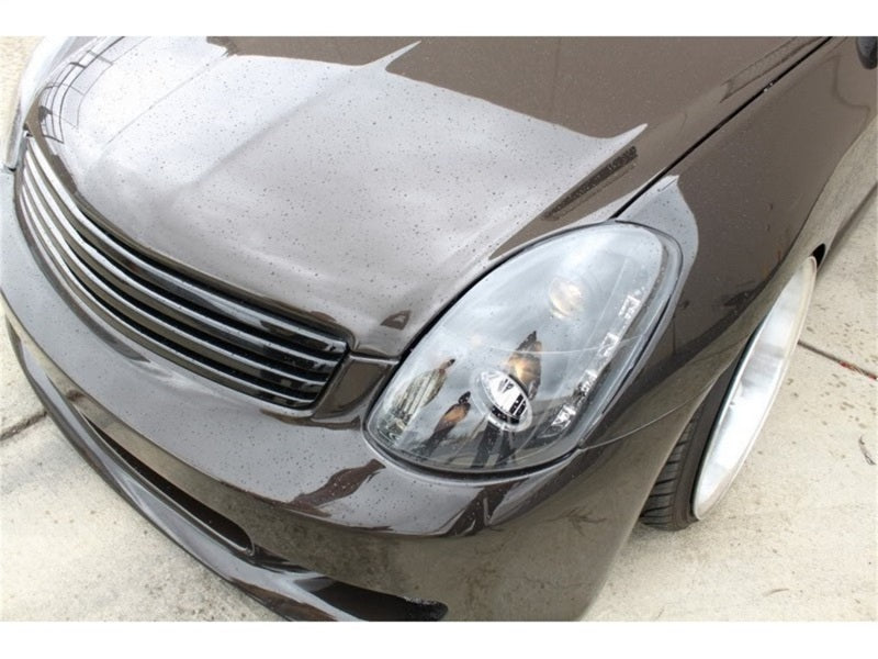 FR SPORT Spyder Infiniti G35 03-04 4DR Projector Halogen - LED Halo DRL Blk High H4...