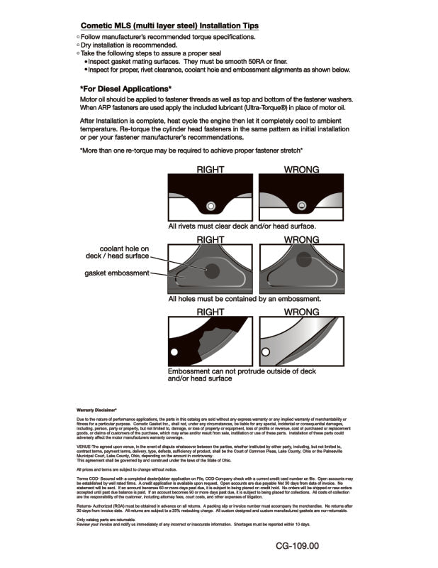 Cometic Gasket Cometic Chrysler Gen-2 Hemi .092in MLS Cylinder Head Gasket - 4.250in Bore C5445-092