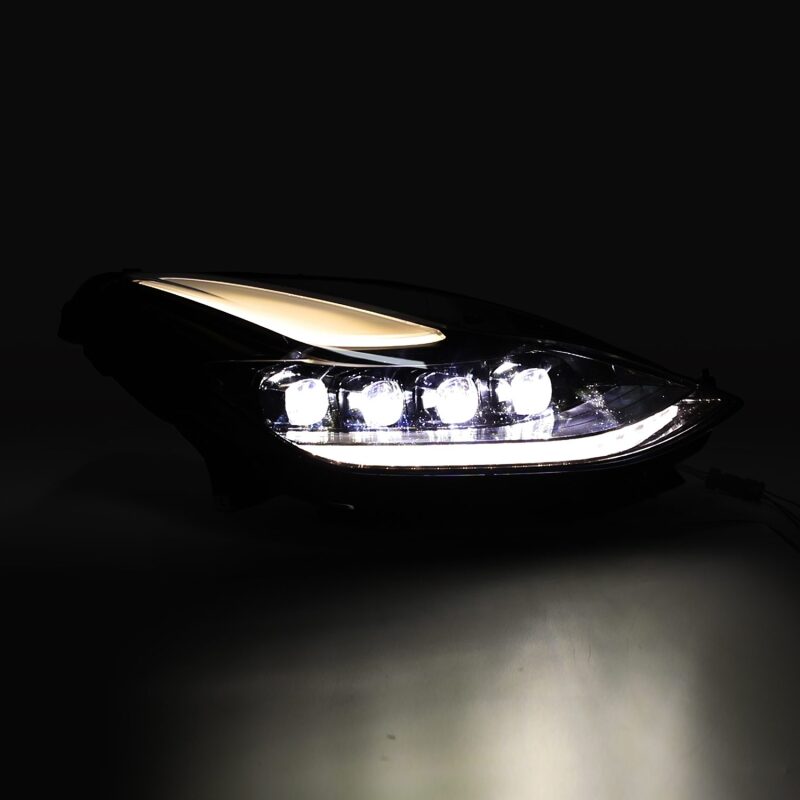 AlphaRex 17-22 Tesla Model 3/20-23 Model Y NOVA-Series LED Proj Headlights Blk w/Actv Lgt & Seq.Sig 880860 *Discontinued