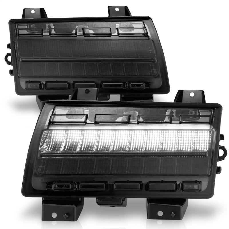 ANZO Wrangler 18-21/Gladiator 20+ LED Side Marker Lights Smoke w Sequential Signal 511088