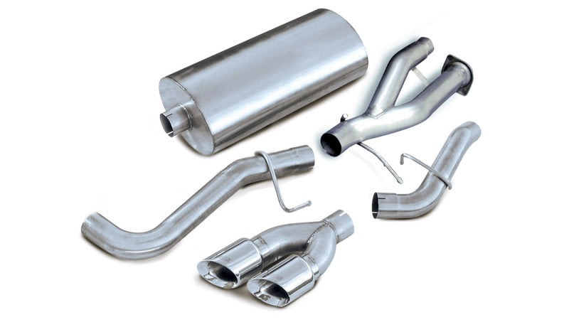Corsa Performance 02-06 Cadillac Escalade ESV 6.0L V8 Polished Sport Cat-Back Exhaust