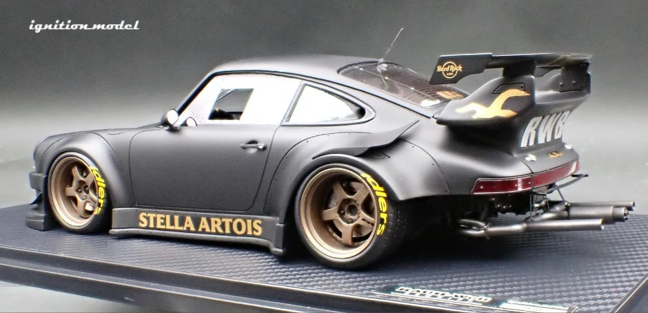 Ignition-Model Porsche 911 RWB 930 "Stella Artois" Matte Black 1:18