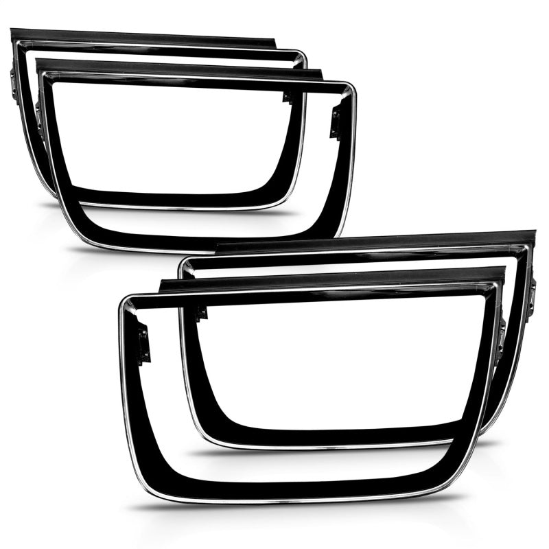 Anzo 2010-2013 Chevrolet Camaro Taillight Bezels - 4pc Gloss Black