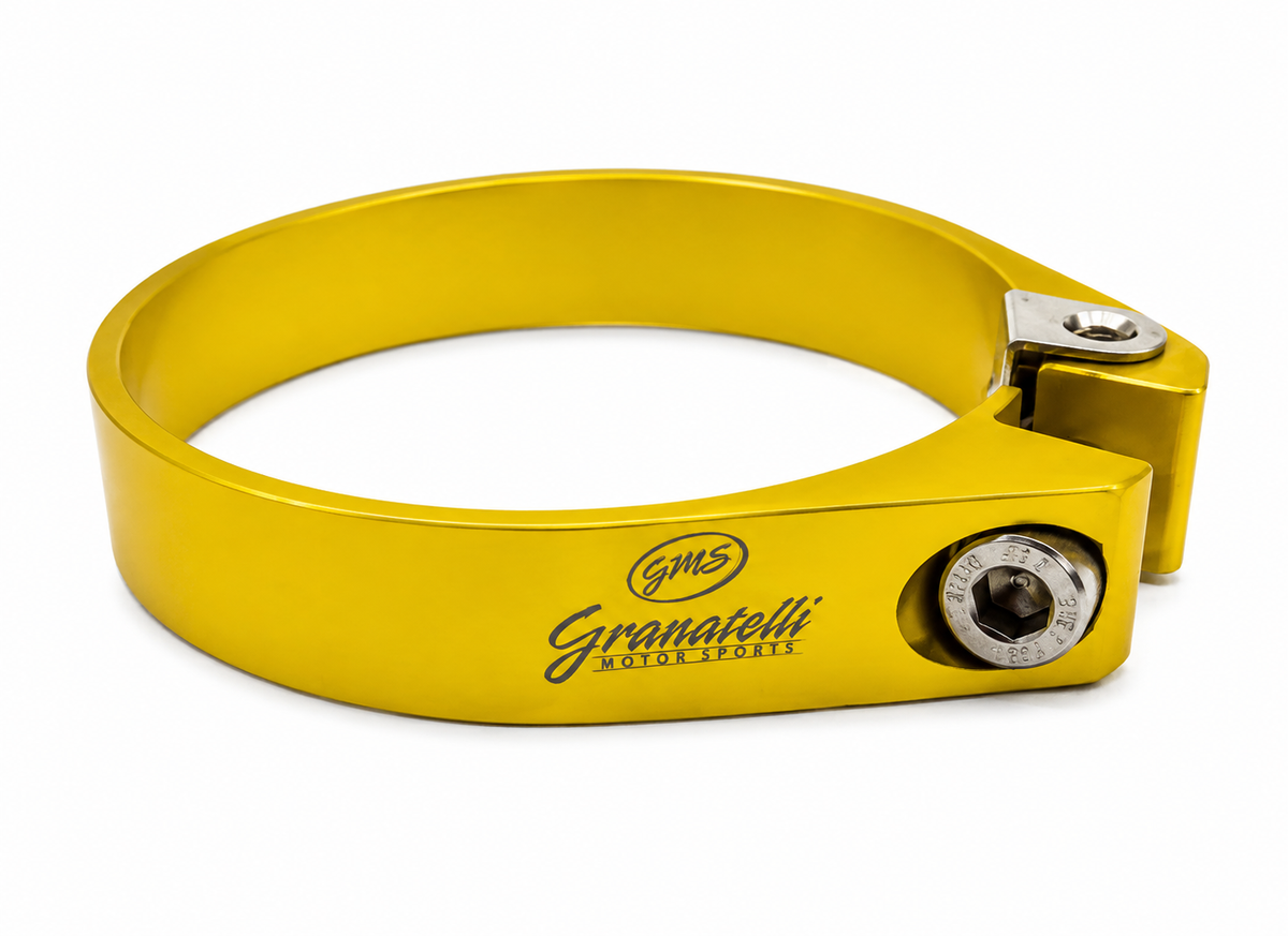 Granatelli Black Billet Aluminum Hose Clamp 66mm–68mm (Approx. 2.59"–2.67") – 971225
