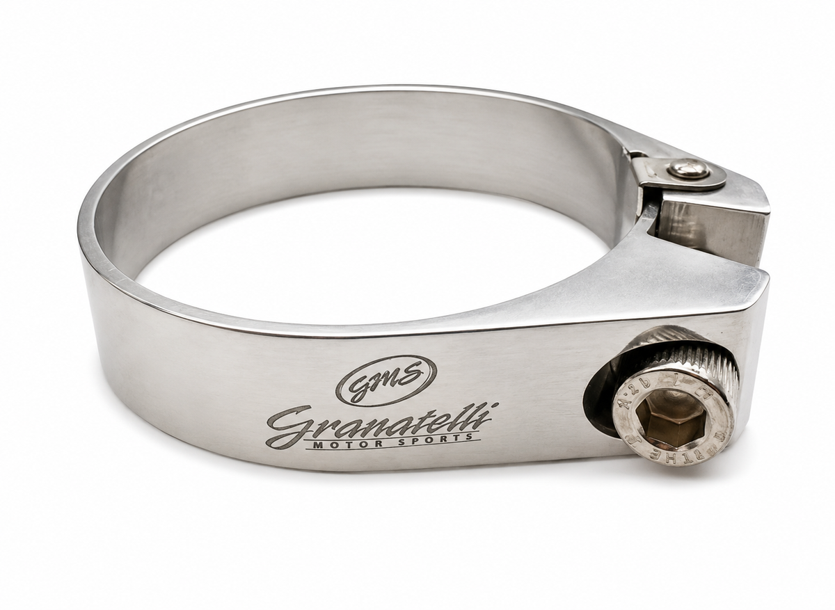 Granatelli Black Billet Aluminum Hose Clamp 66mm–68mm (Approx. 2.59"–2.67") – 971225