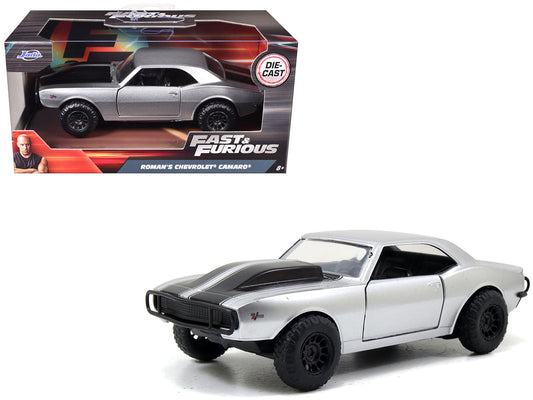 Rapid Vehicles Roman's Chevrolet Camaro Z/28 Silver with Black Stripes "Fast & Furious 7" (2015)...
