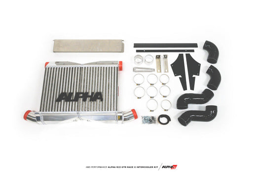 FR SPORT AMS Performance 09-11 Nissan GT-R Alpha Race X Front Mount Intercooler w/Logo...