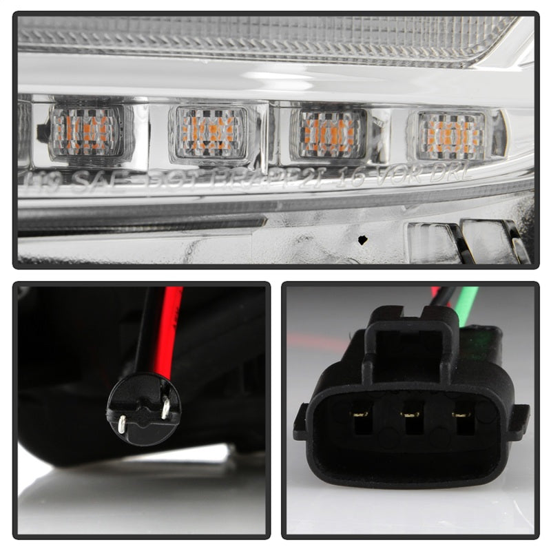 Spyder 16-20 Toyota Tacoma Halogen Model Only High-Power LED Headlights - Chrome PRO-YD-TT16HALAP-C 5088369