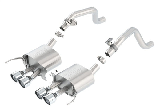 FR SPORT Borla 14-15 Chevy Corvette C7 w/ AFM w/o NPP Atak Rear Section Exhaust Quad Rd RL Tips...