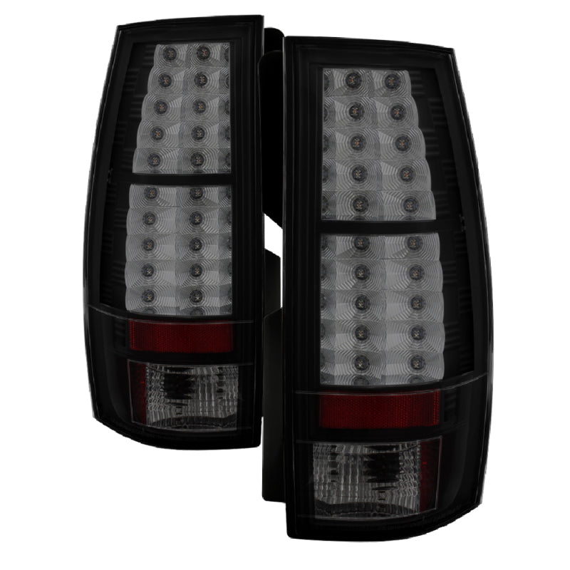 FR SPORT Spyder Chevy Suburban/GMC Yukon/Yukon Denali 07-14 LED Tail Lights Blk Smke...