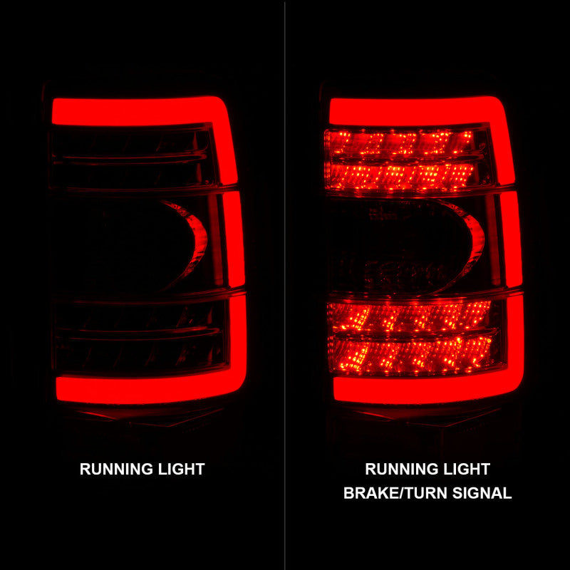 ANZO 2000-2006 Chevrolet Tahoe LED Tail Lights w/ Clear Lens Black Housing 311362