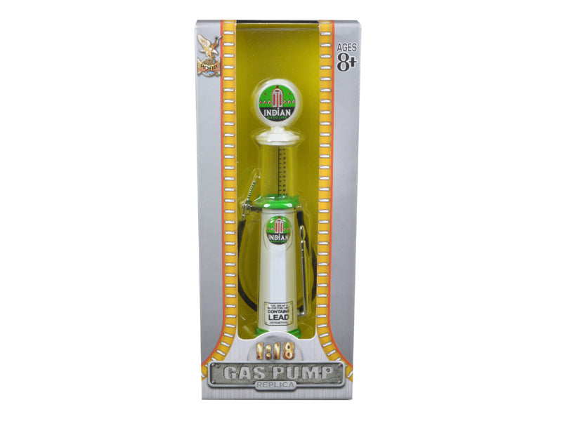 Rapid Vehicles Indian Gasoline Vintage Gas Pump Cylinder 1/18 Diecast Replica by Road Signature ...
