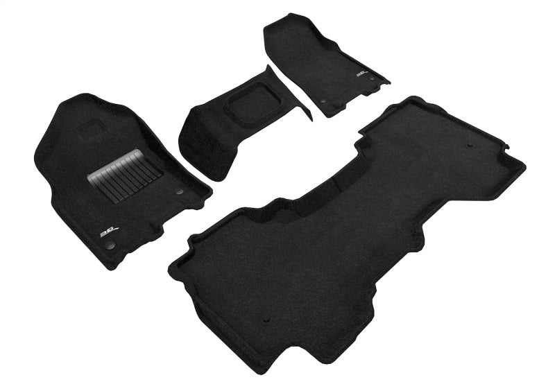 3D MAXpider 19-24 Dodge Ram 1500 Quad Cab With Bench Front Row Elegant Black R1 R2 L1DG03004709