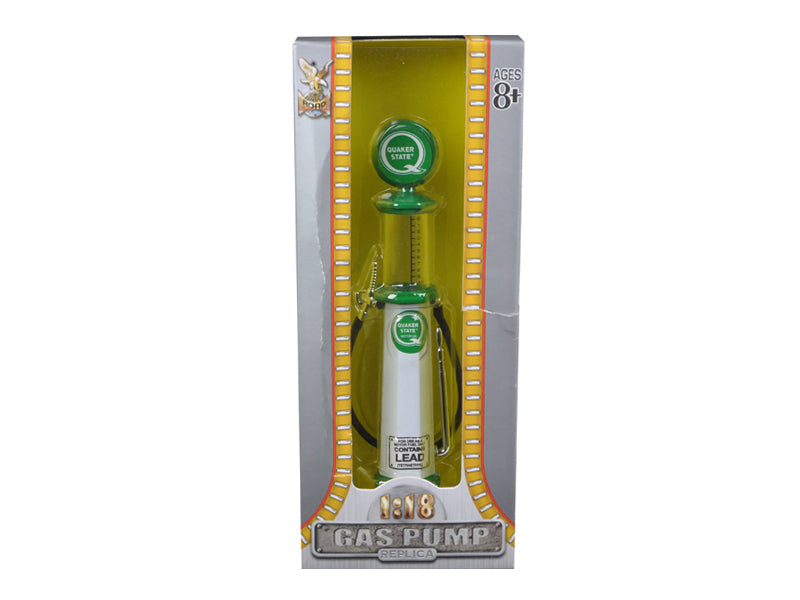 Rapid Vehicles Quaker State Gasoline Vintage Gas Pump Cylinder 1/18 Diecast Replica by Road...